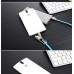  3PC 2-in-1 Lightning to USB Rubber Data Sync Charge Cable with free shipping